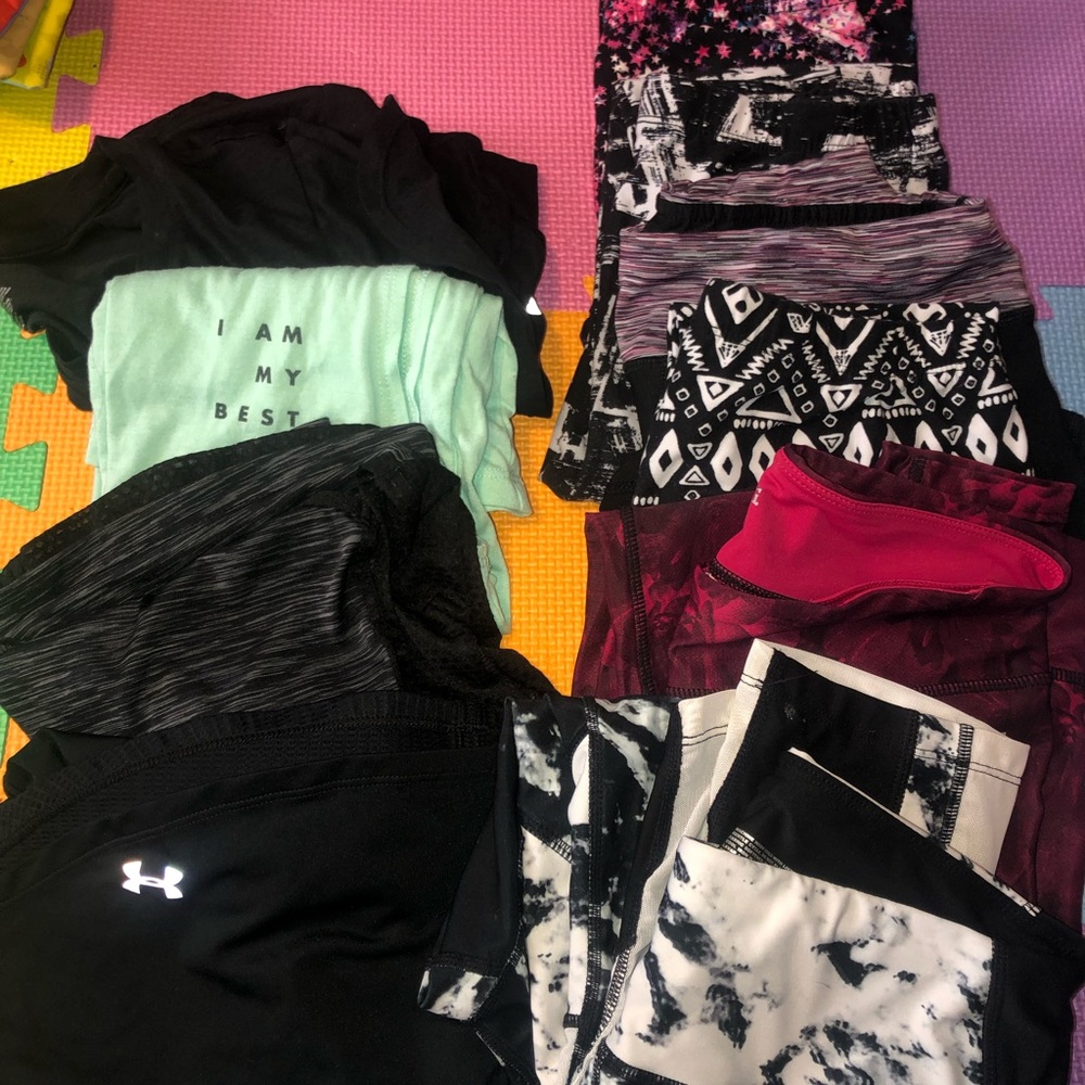 Workout clothes lot